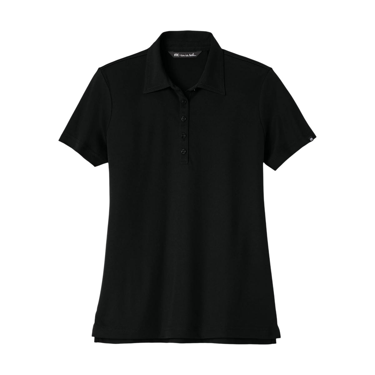 TravisMathew Women's Oceanside Solid Polo in Black