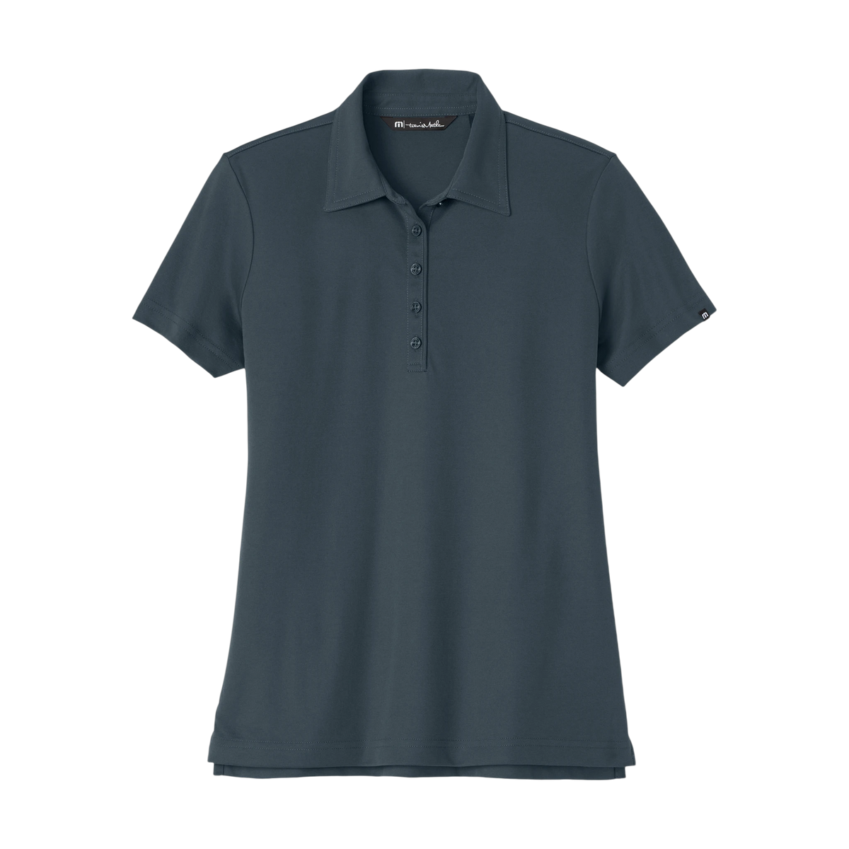 TravisMathew Women's Oceanside Solid Polo in Blue Nights — custom branded by Motive