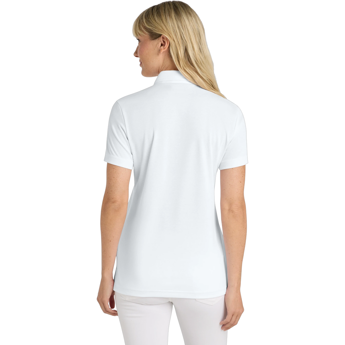 TravisMathew Women's Oceanside Solid Polo in White