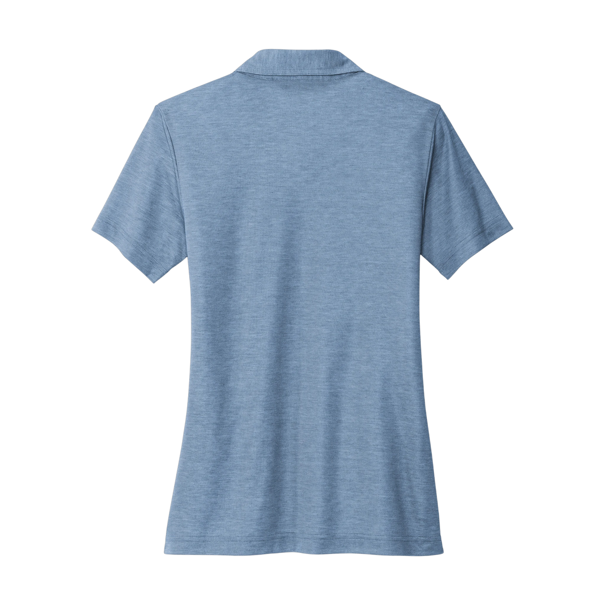 TravisMathew Women's Oceanside Heather Polo in Classic Blue Heather — custom branded by Motive