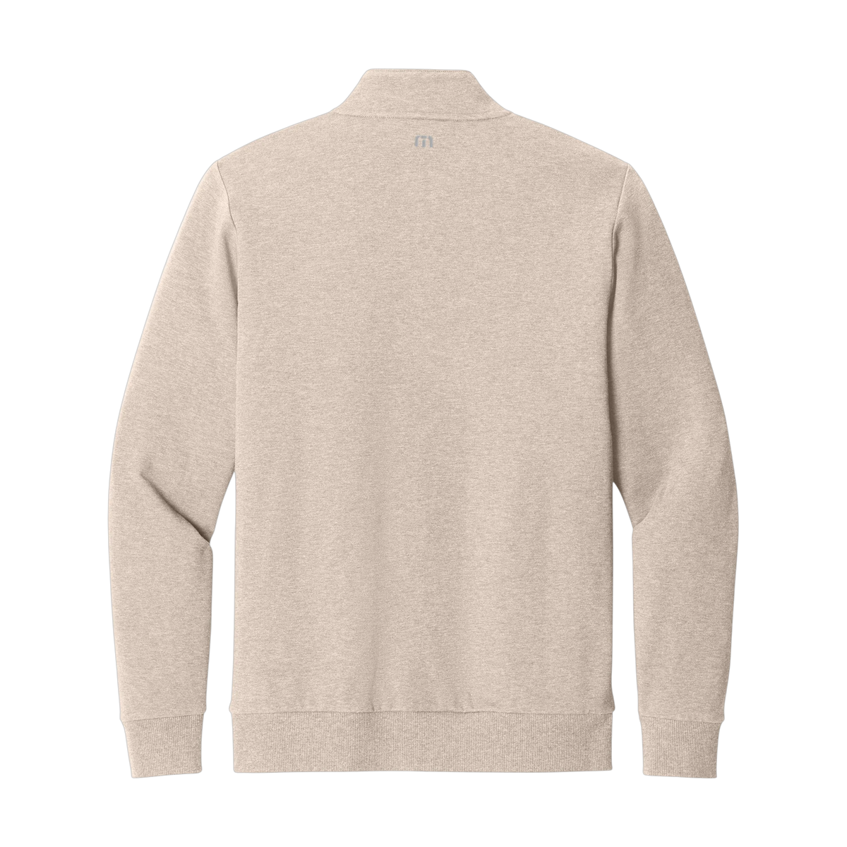 TravisMathew Ocean Villa 1/4-Zip in Natural Heather — custom branded by Motive