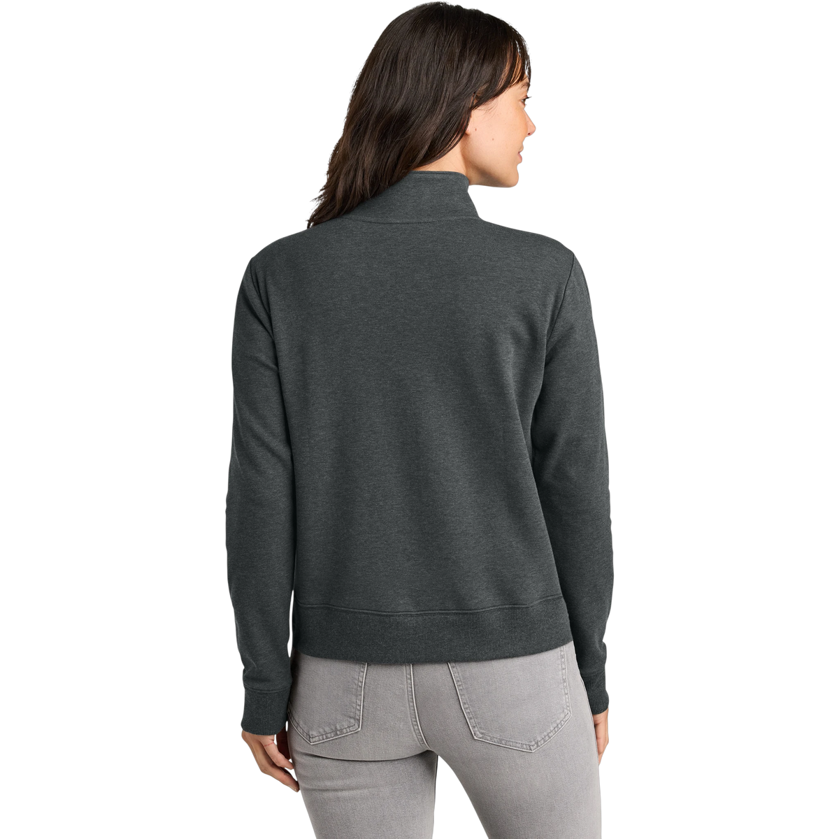 TravisMathew Women's Ocean Villa 1/4-Zip in Dark Grey Heather
