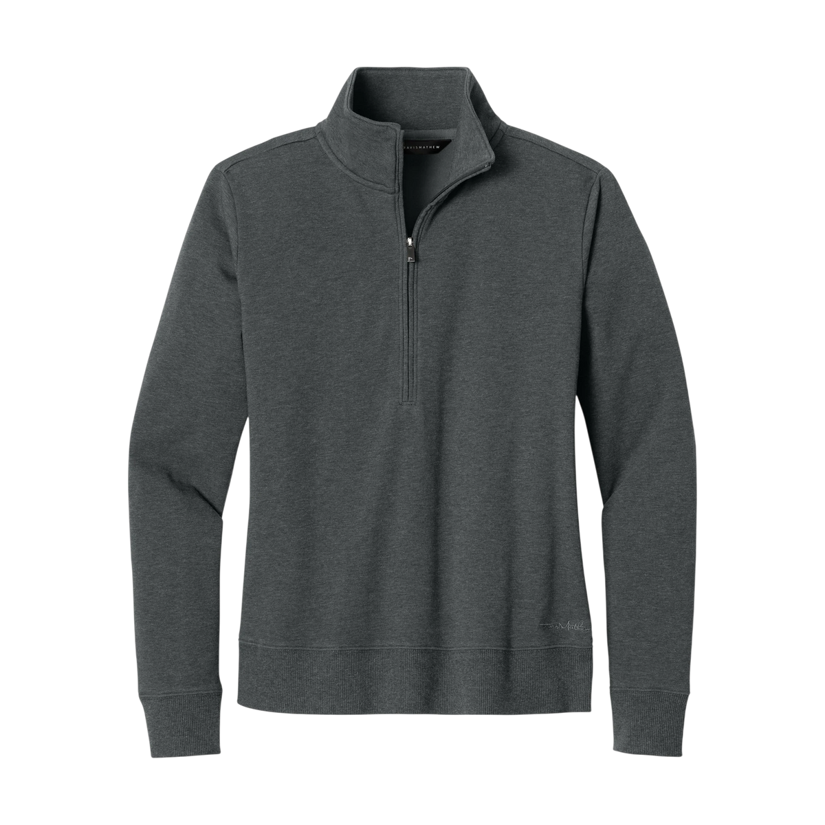 TravisMathew Women's Ocean Villa 1/4-Zip in Dark Grey Heather