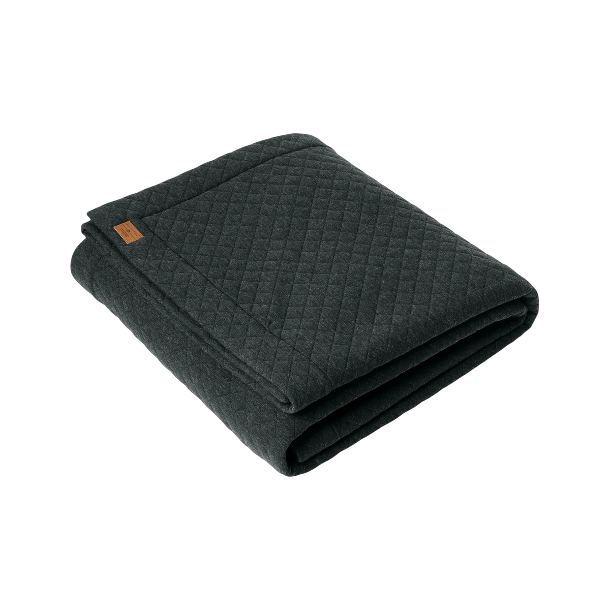 TravisMathew Diamond Quilt Blanket in Dark Grey Heather — custom branded by Motive