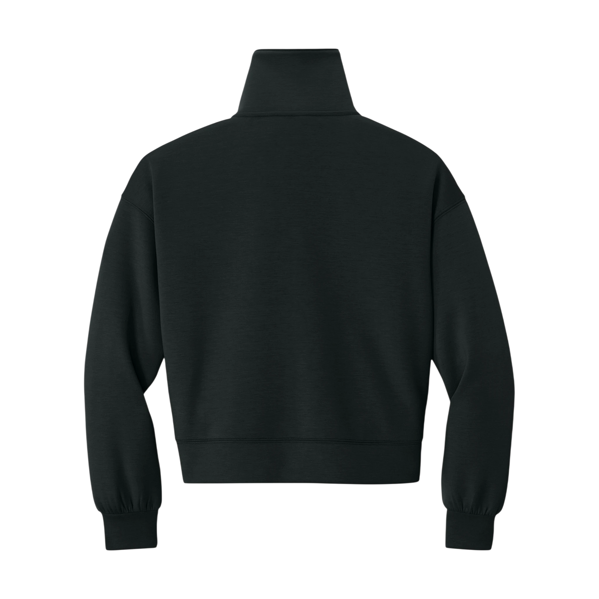 TravisMathew Women's Momentum Shift 1/2-Zip in Black — custom branded by Motive