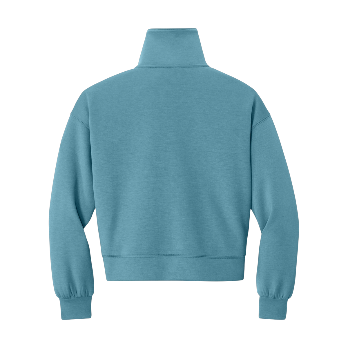 TravisMathew Women's Momentum Shift 1/2-Zip in Copen Blue — custom branded by Motive