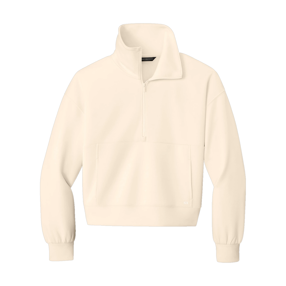 TravisMathew Women's Momentum Shift 1/2-Zip in Eggnog