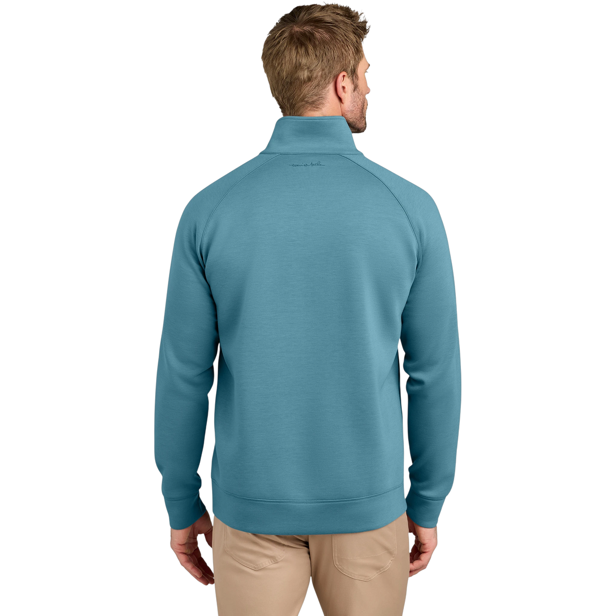 TravisMathew Momentum Shift 1/4-Zip in Copen Blue