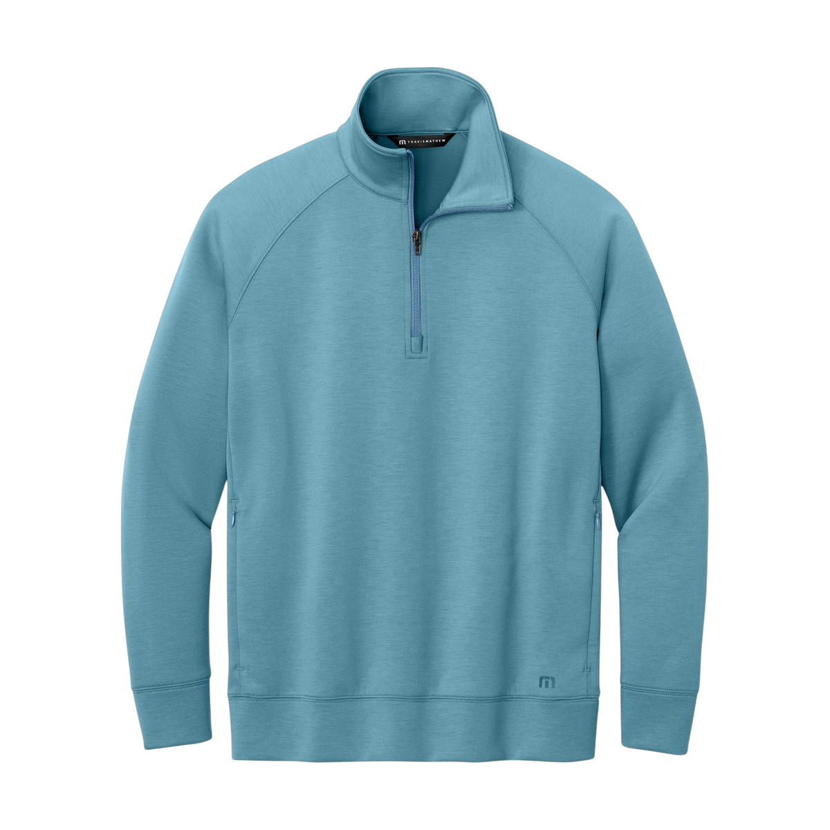 TravisMathew Momentum Shift 1/4-Zip in Copen Blue