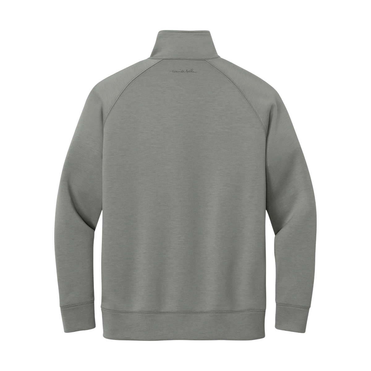 TravisMathew Momentum Shift 1/4-Zip in Quiet Shade Grey — custom branded by Motive