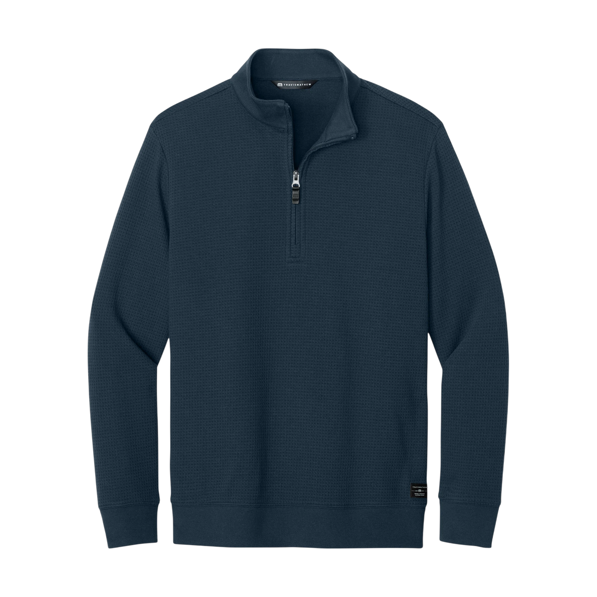TravisMathew Waffle 1/4-Zip in Total Eclipse