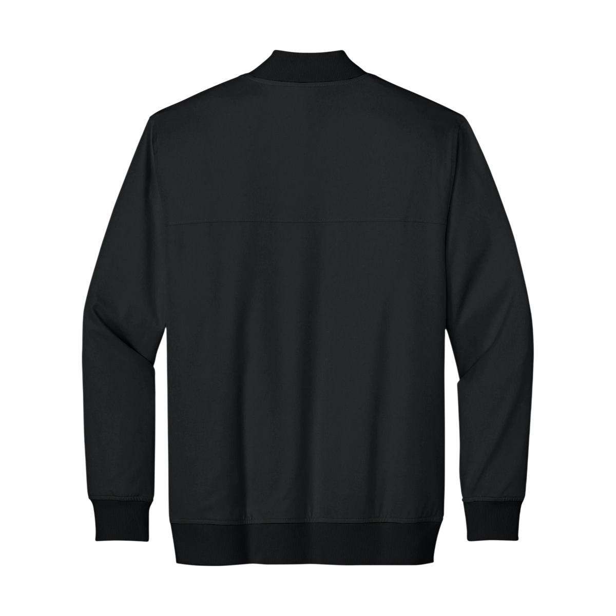 TravisMathew Bomber Jacket in Black — custom branded by Motive