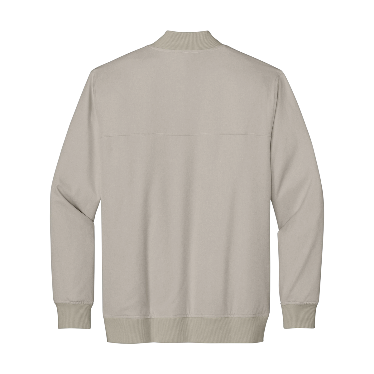 TravisMathew Bomber Jacket in Italian Sand — custom branded by Motive