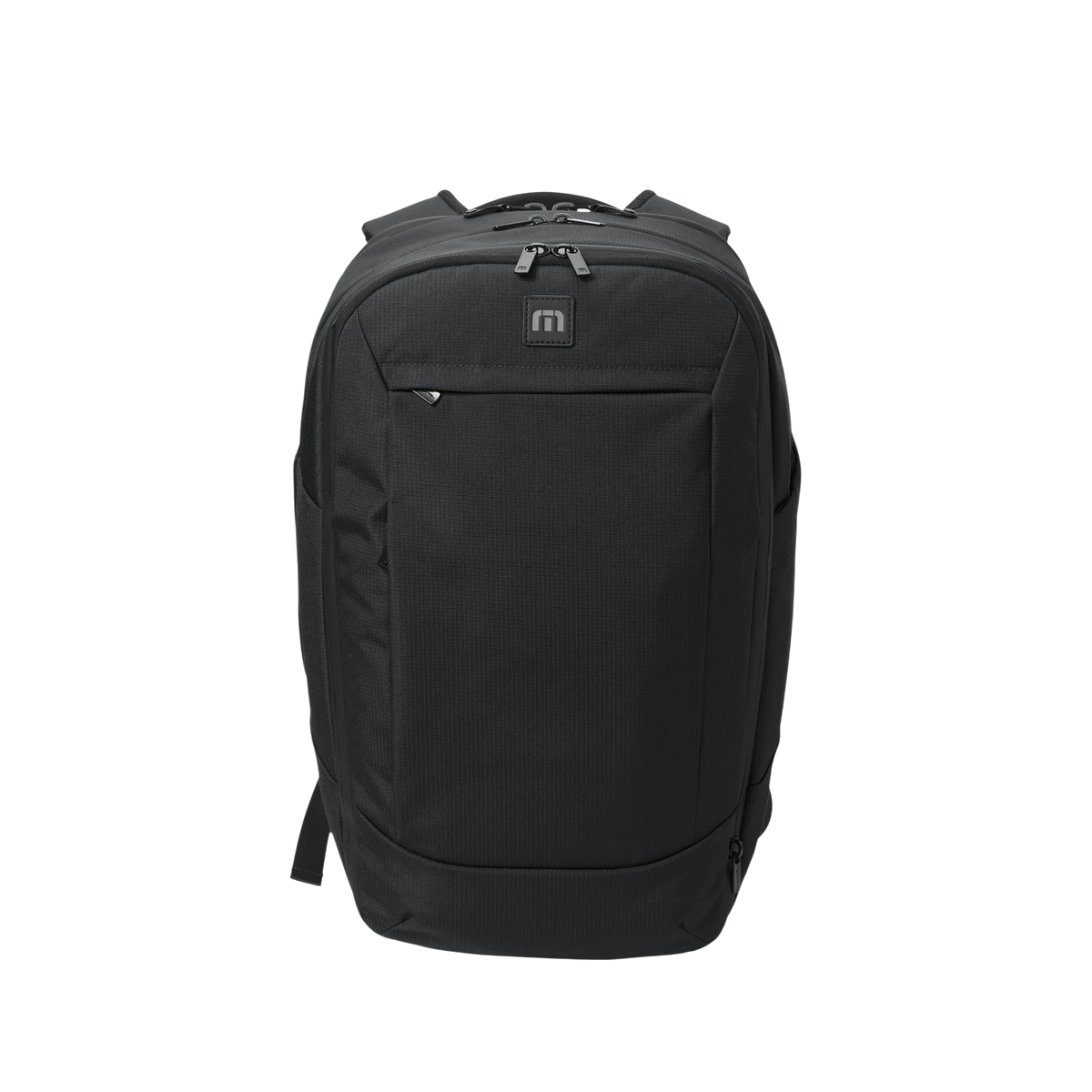 TravisMathew Lateral Backpack in Black — custom branded by Motive