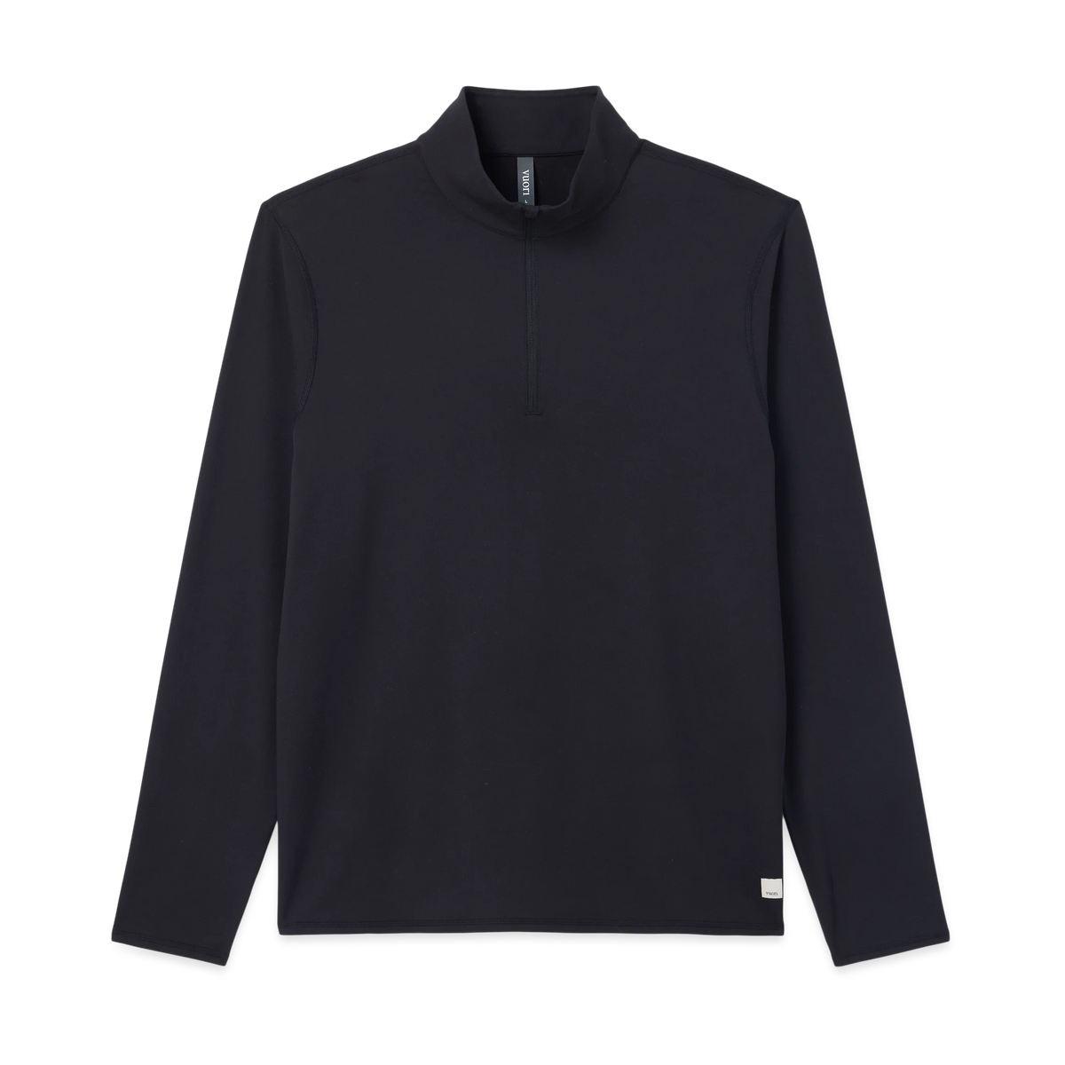 Vuori Ponto Half Zip Mock Neck in Black