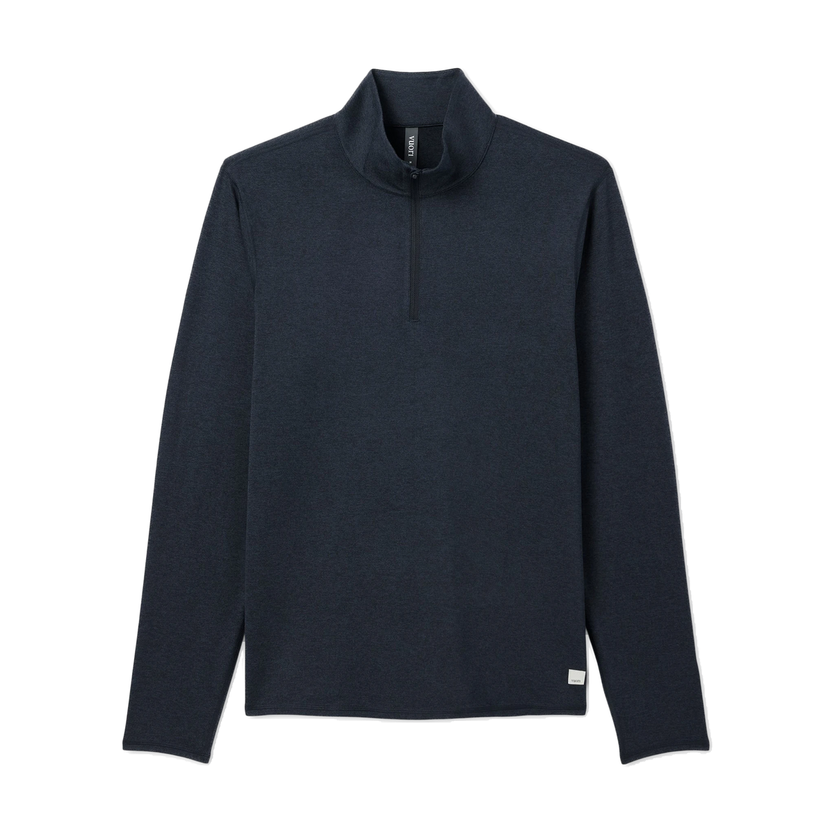 Vuori Ponto Half Zip Mock Neck in Ink Heather
