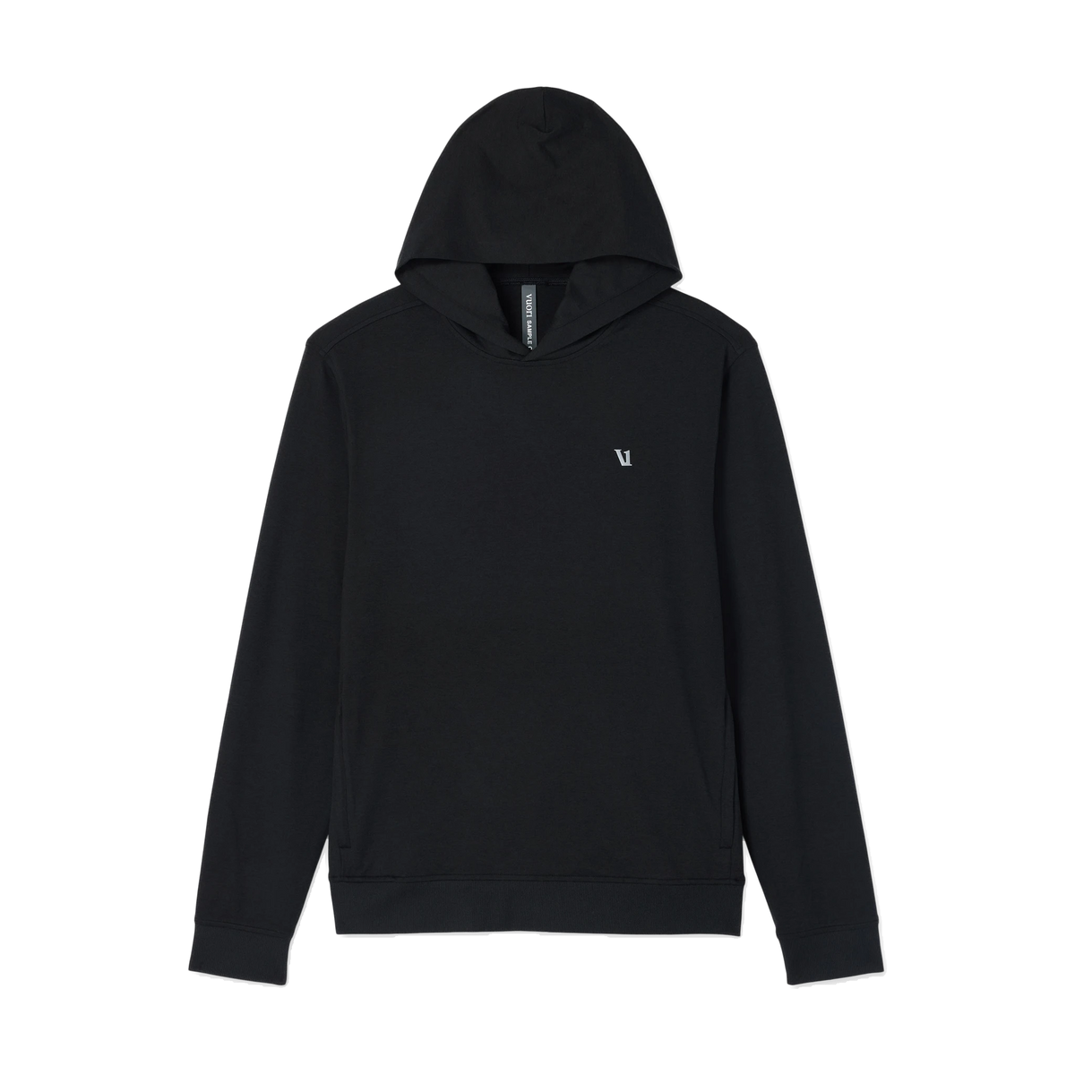 Vuori Ponto Pullover Hoodie in Black Heather