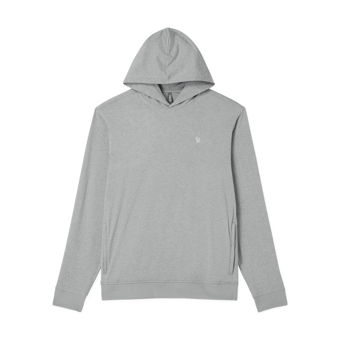 Vuori Ponto Pullover Hoodie in Grey Heather