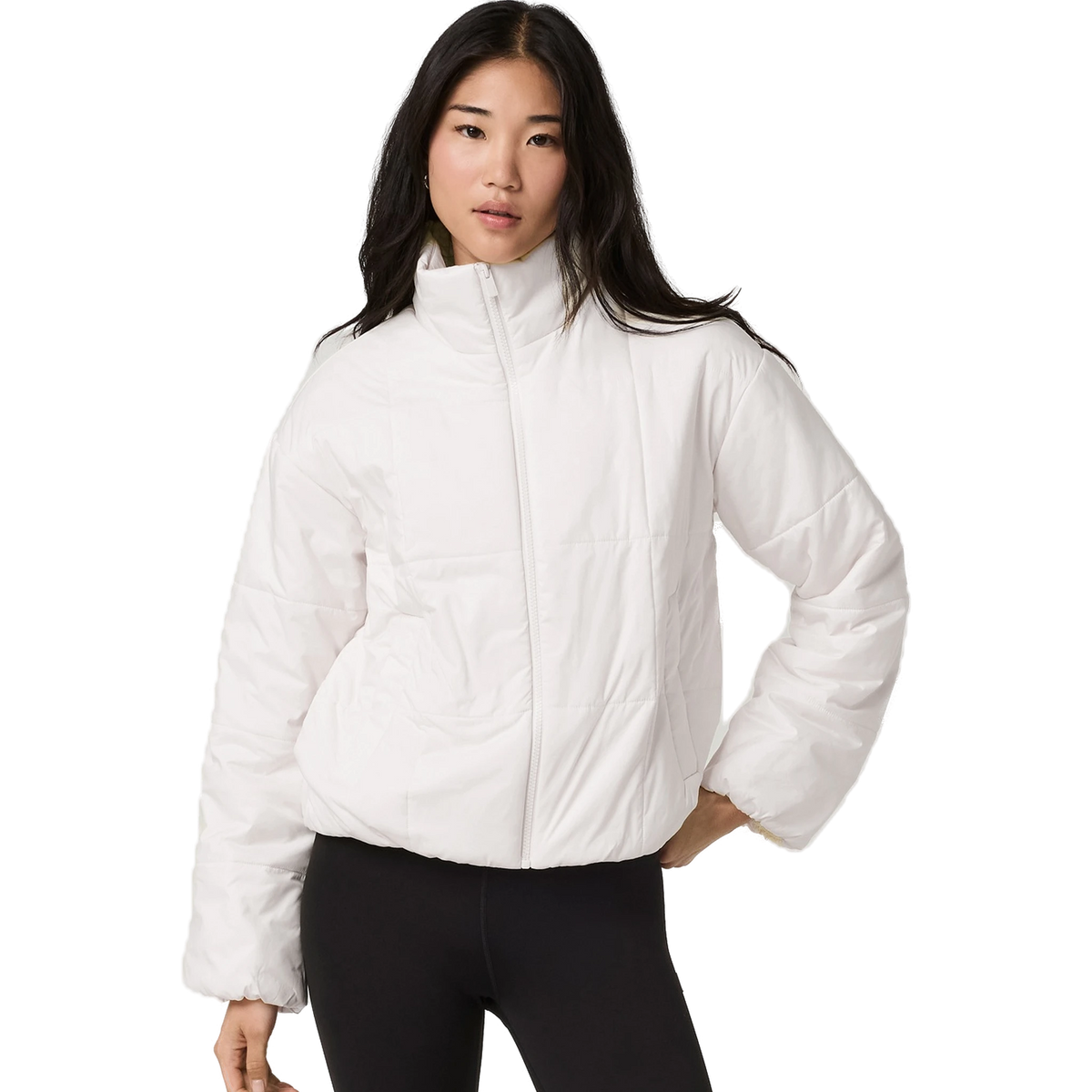 Vuori Women's Canyon Insulated Sporty Jacket in Marshmallow