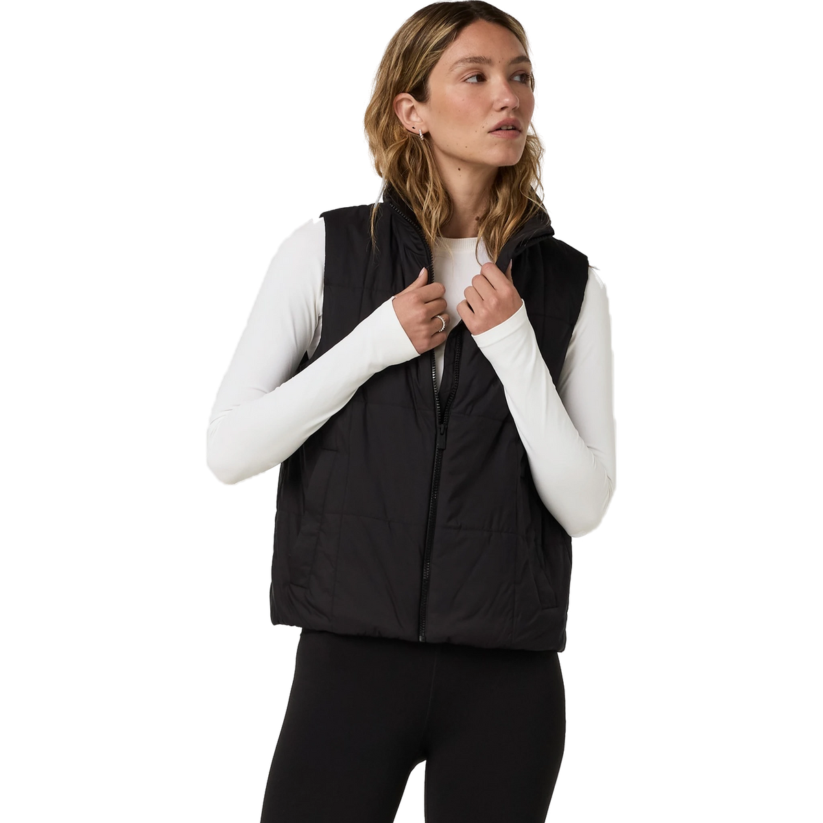 Vuori Women's Canyon Insulated Sporty Vest in Black
