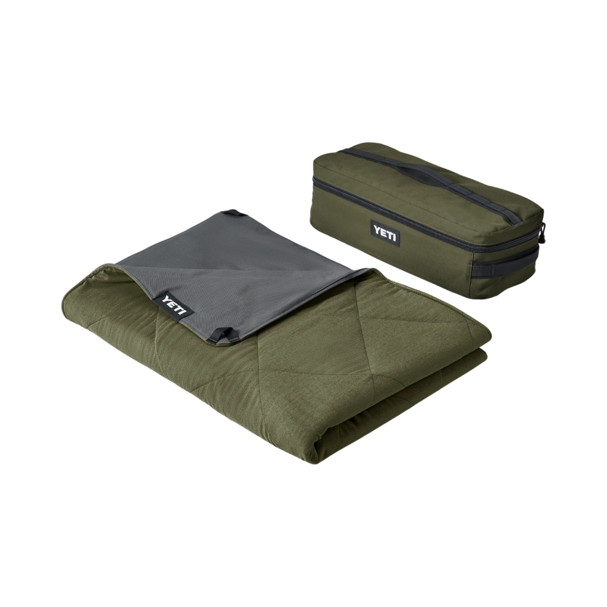 YETI Lowlands Blanket in Olive — custom branded by Motive